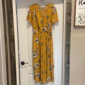 Sienna Sky Mustard Floral Romper